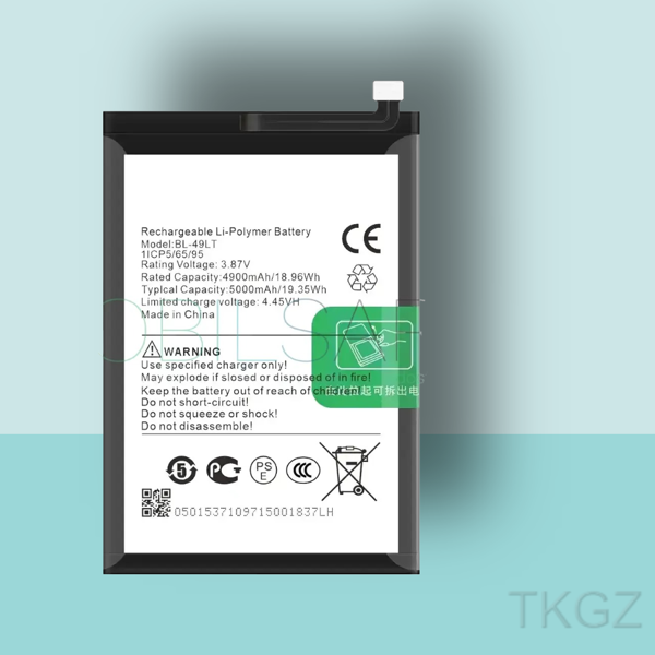 Tkgz - Tecno CAMON 19 - BL-49LT  Batarya Pil Orijinal Sıfır - Image 1
