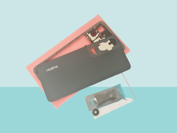 Tkgz - Oppo Realme C65 KASA FULL Arka Kapak Batarya Kapağı - SİYAH - Image 1