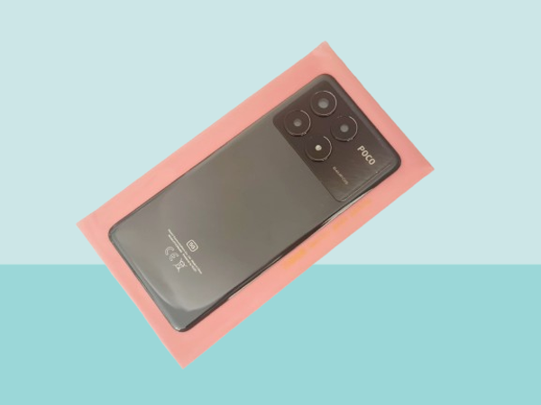Tkgz - Xiaomi POXO X6 PRO Arka Pil Batarya Kapağı Kapak (FULL KAMERA LENSİ ) SİYAH - Image 1