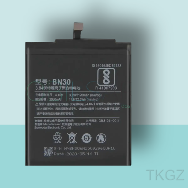 Tkgz - Xiaomi REDMİ 4A  - BN30 - Batarya Pil Orijinal Sıfır - Image 1