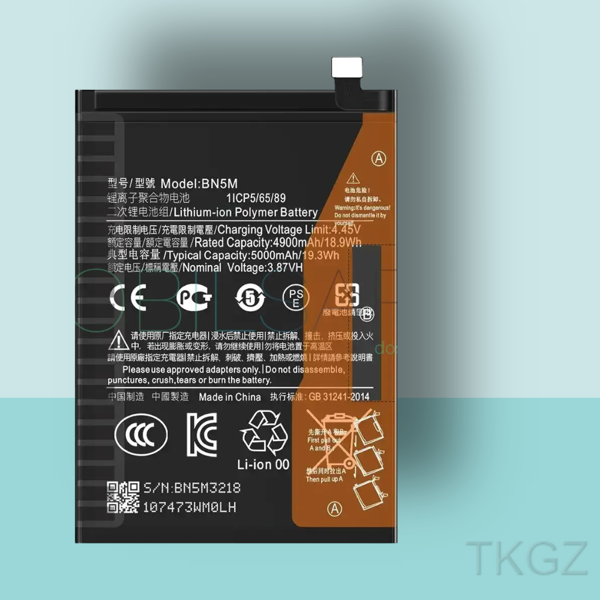 Tkgz - Xiaomi REDMİ NOTE 12 PRO 4G - BN5M - Batarya Pil Orijinal Sıfır - Image 1