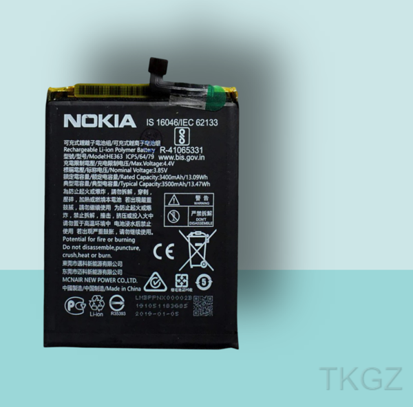 Tkgz - NOKIA  3.1 PLUS Batarya Pil Orijinal Sıfır - Image 1