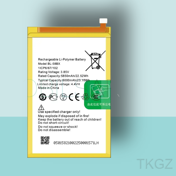 Tkgz - İnfinix HOT 11 PLAY -BL-58BX - Batarya Pil Orijinal Sıfır - Image 1