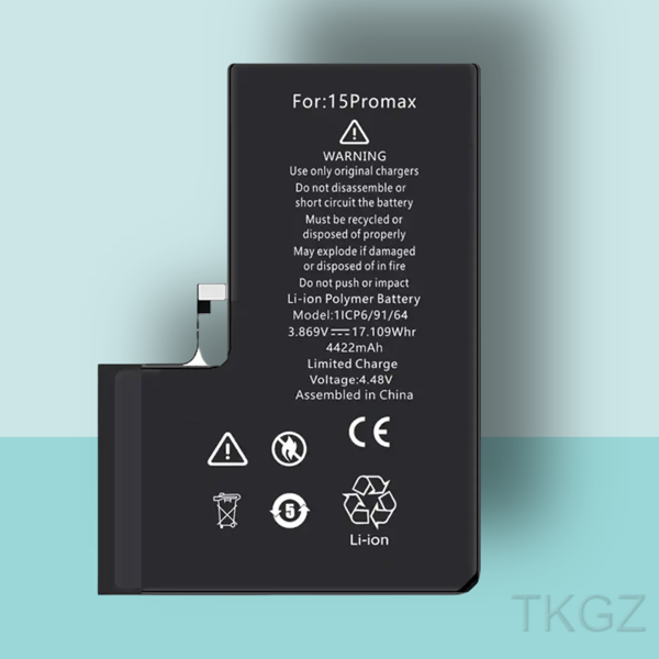 Tkgz - iPhone 15 PRO MAX Batarya Pil Orijinal Sıfır - Image 1