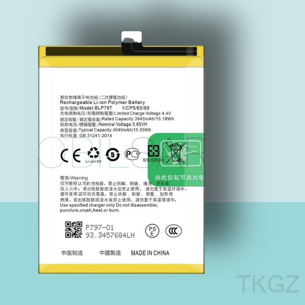 Tkgz - OPPO A73 - BLP-797 - Batarya Pil Orijinal Sıfır - Image 1