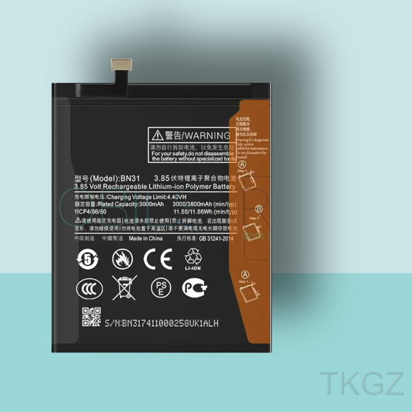 Tkgz - Xiaomi MİA1 - BN31 - Batarya Pil Orijinal Sıfır - Image 1