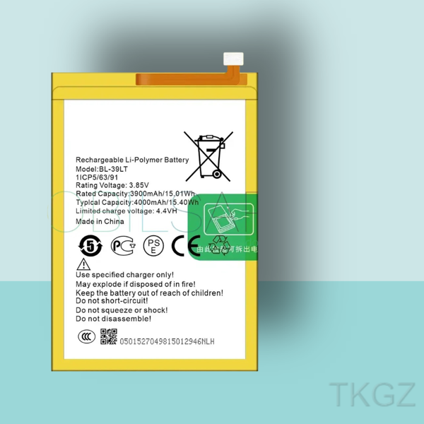 Tkgz - Tecno SPARK 4 - BL-39LT - Batarya Pil Orijinal Sıfır - Image 1