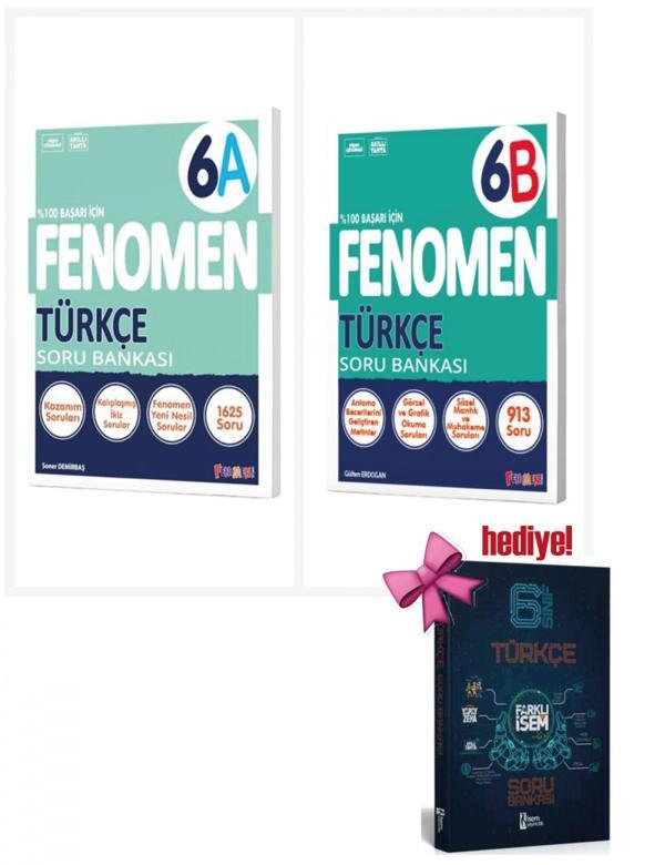 Fenomen 6. Sınıf Fenomen Türkçe A + B Soru Bankası + Türkçe Soru Hediyeli - Bi bigelio - Image 1