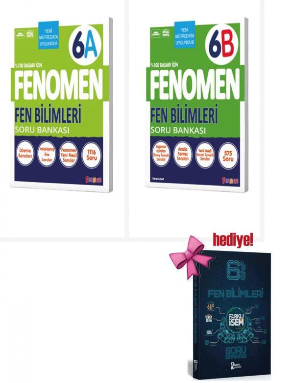 Fenomen 6. Sınıf Fen Bilimleri A + B Soru Bankası Seti + Fen Bilimleri Soru Hediyeli - Bi bigelio - Image 1
