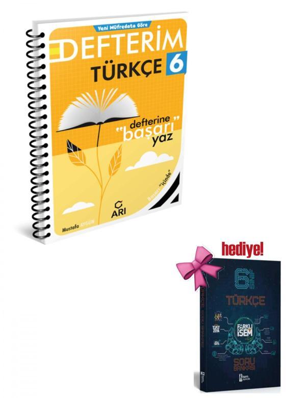Arı 6. Sınıf Türkçemino Türkçe Defterim + Türkçe Soru Hediyeli - Bi bigelio - Image 1