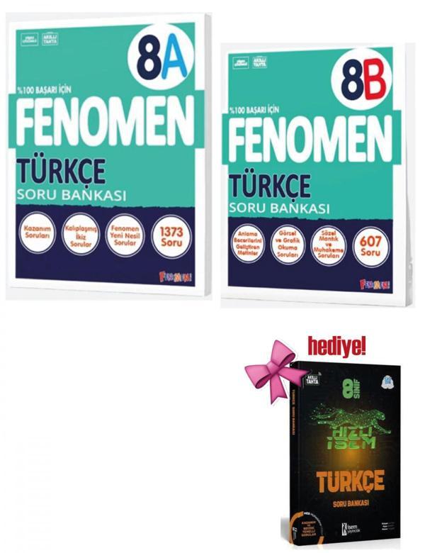 Fenomen 8. Sınıf Türkçe A + B Soru Bankası Seti + Türkçe Soru Hediyeli - Bi bigelio - Image 1