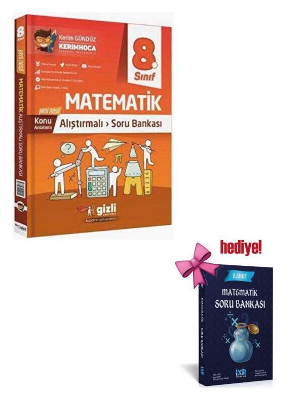 Gizli 8. Sınıf LGS Matematik Alıştırmalı Soru Bankası + Matematik Soru Hediyeli - Gizli Yayınları - Image 1