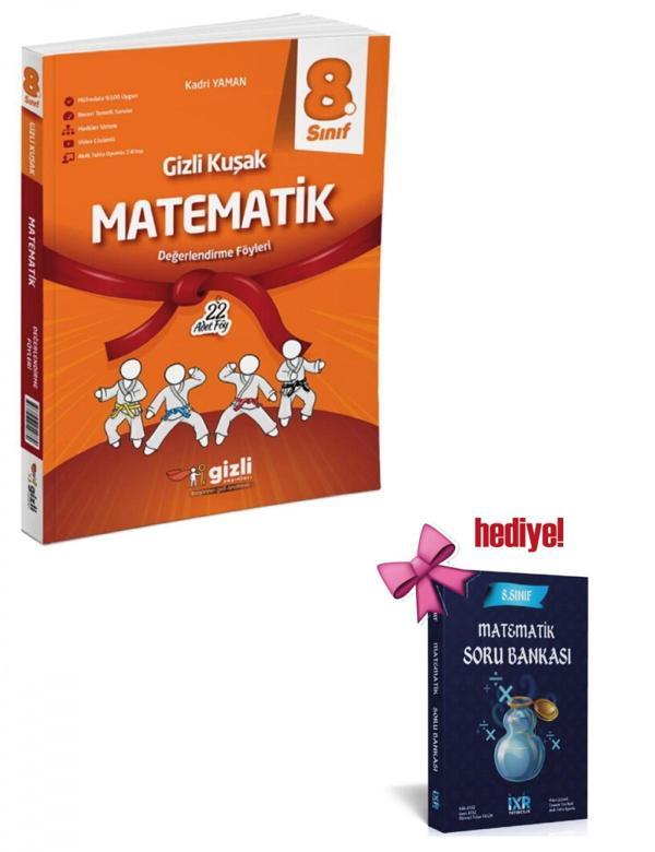 Gizli 8. Sınıf LGS Matematik Gizli Kuşak Değerlendirme Föyleri + Matematik Soru Hediyeli - Gizli Yayınları - Image 1