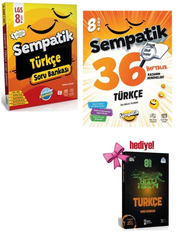 Ünlüler Karması 8. Sınıf Türkçe Soru Bankası ve Haftalık Deneme Seti + Türkçe Soru Hediyeli - Ünlüler Karması - Image 1