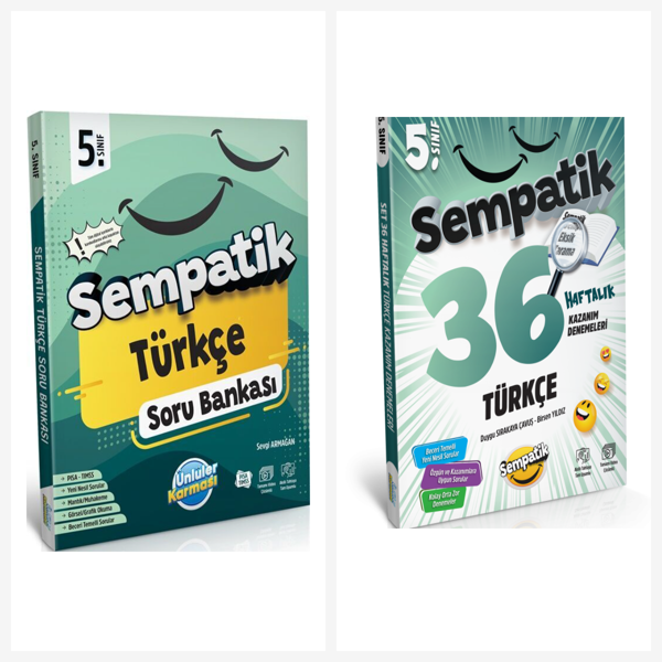 Ünlüler Karması 5. Sınıf Türkçe Soru Bankası ve Haftalık Deneme Seti 2 Kitap - Ünlüler Karması - Image 1