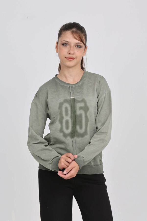 Toontoy Kız Çocuk 85 Baskılı Sweatshirt - Image 1