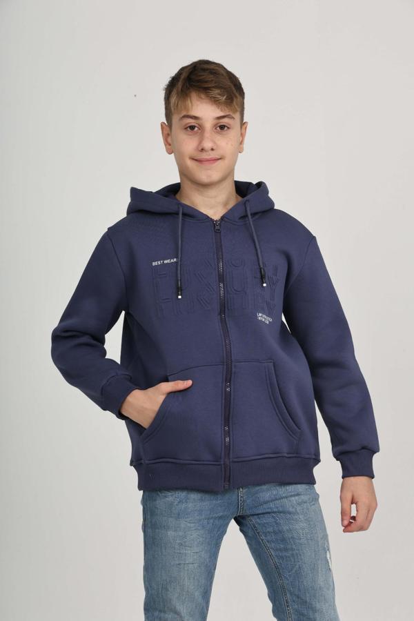 Toontoy Erkek Çocuk Luxury Baskılı Hırka - Image 1