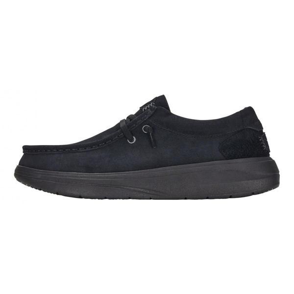 Erkek Oxford ( Klasik) HD.41975-001 Hey Dude Wally Comf Suede Black - Image 1