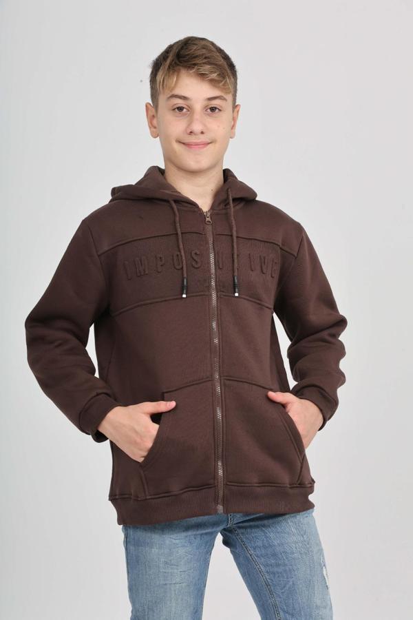 Toontoy Erkek Çocuk Imposıtıve Baskılı Hırka - Image 1