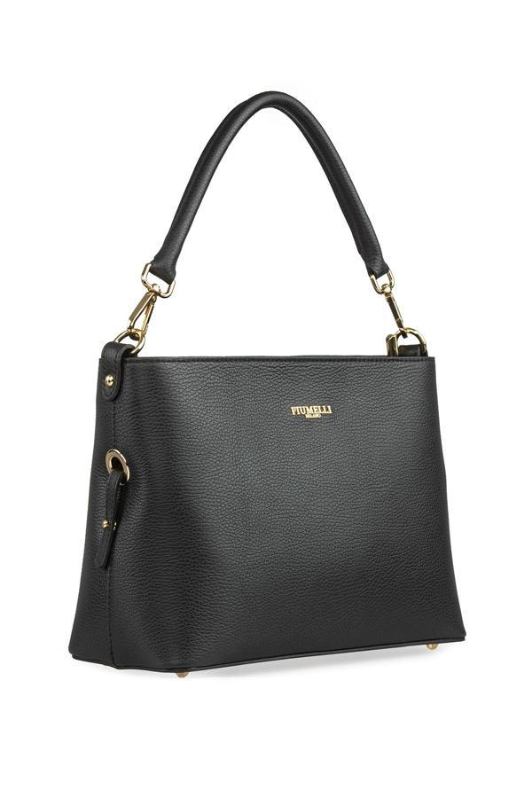 Kadın Omuz Çantası GRAZIA Piumelli Milano Bag D28 Black - Image 1