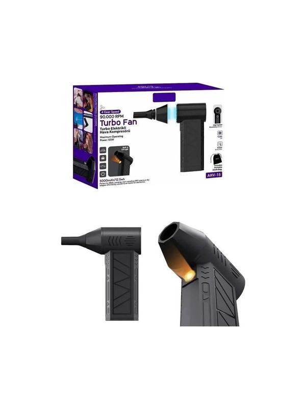 Auhma Ahv-15 Şarjlı Mini Turbo Elektrikli Hava Kompresörü - Image 1
