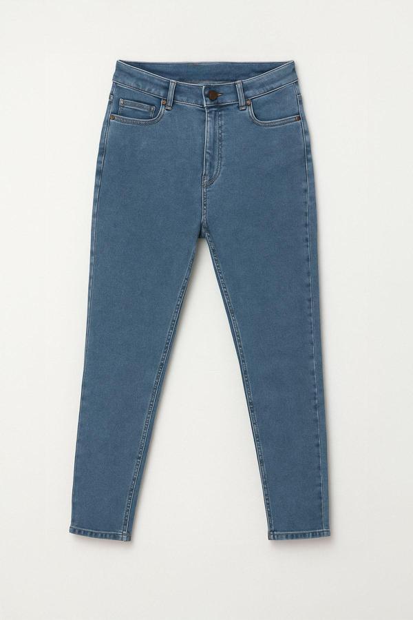 Kadın Yüksek Bel Süper Skinny Açık İndigo Jean Pantolon - Image 1