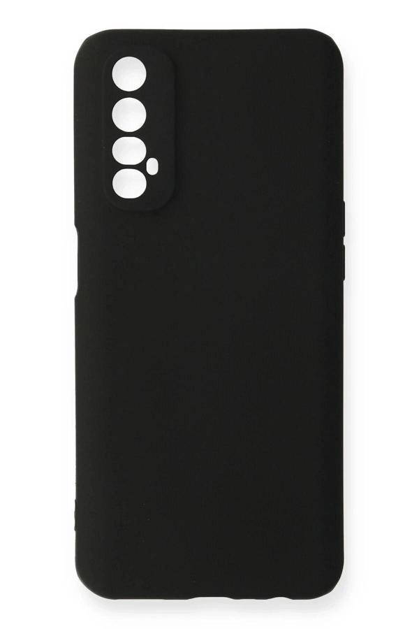 Realme 7 Kılıf First Silikon - Siyah - Image 1