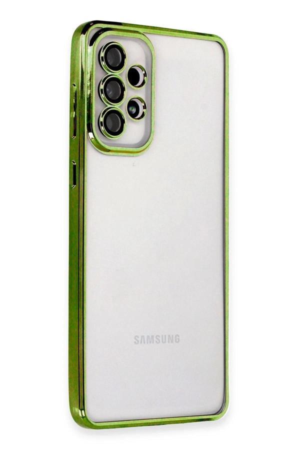Samsung Galaxy A73 5G Kılıf Lensli Silikon - Yeşil - Image 1