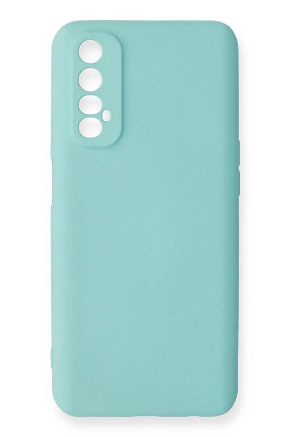 Realme 7 Kılıf Nano içi Kadife Silikon - Turkuaz - Image 1