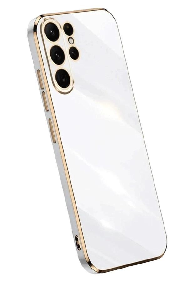Samsung Galaxy S24 Ultra Kılıf Volet Silikon - Beyaz - Image 1