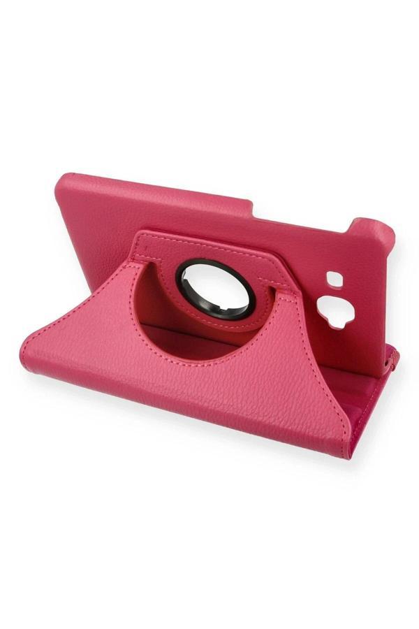 Samsung Galaxy T280 Tab A 7 Kılıf 360 Tablet Deri Kılıf - Pembe - Image 1