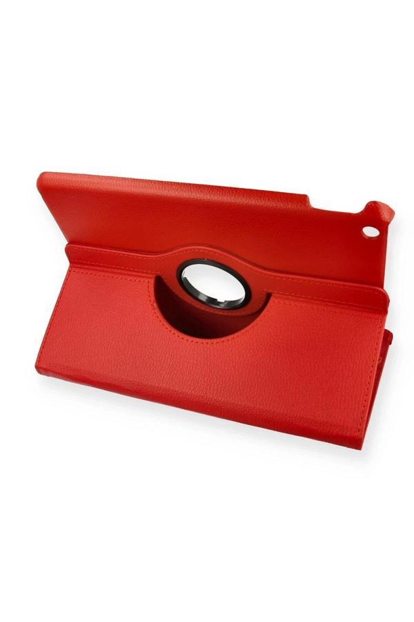iPad 10.2 (7.nesil) Kılıf 360 Tablet Deri Kılıf - Kırmızı - Image 1