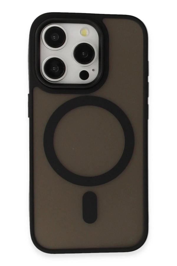 iPhone 15 Pro Max Kılıf Oslo Magsafe Kapak - Siyah - Image 1