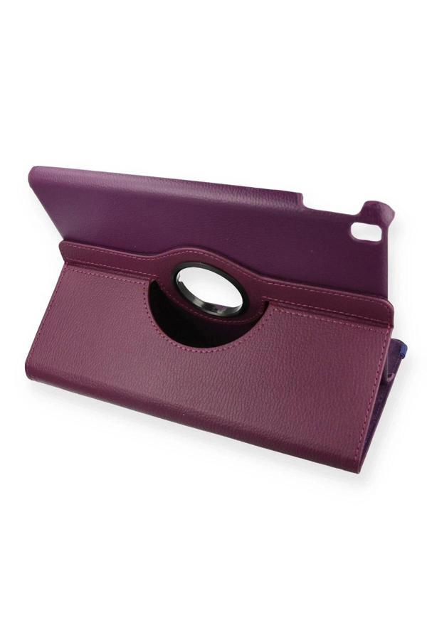 iPad 10.2 (7.nesil) Kılıf 360 Tablet Deri Kılıf - Mürdüm - Image 1