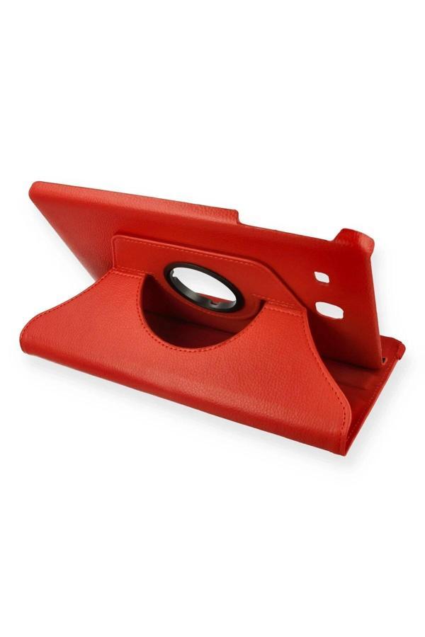 Samsung Galaxy T560 Tab E 9.7 Kılıf 360 Tablet Deri Kılıf - Kırmızı - Image 1