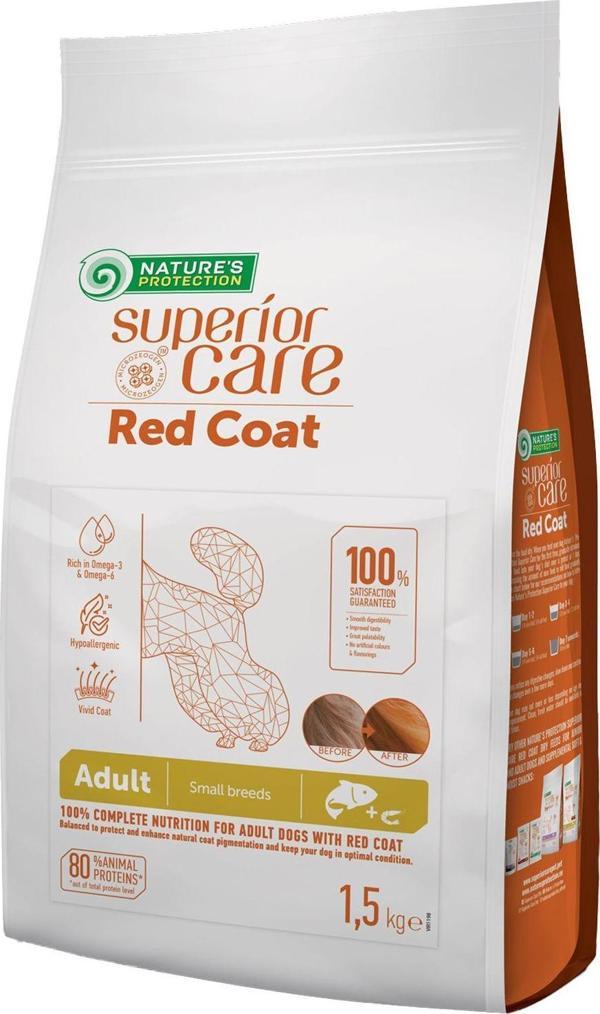 Superior Care Kızıl/kahverengi Tüylü Köpekler Için Somonlu Tahılsız Küçük Irk Köpek Maması 1,5kg - Image 1