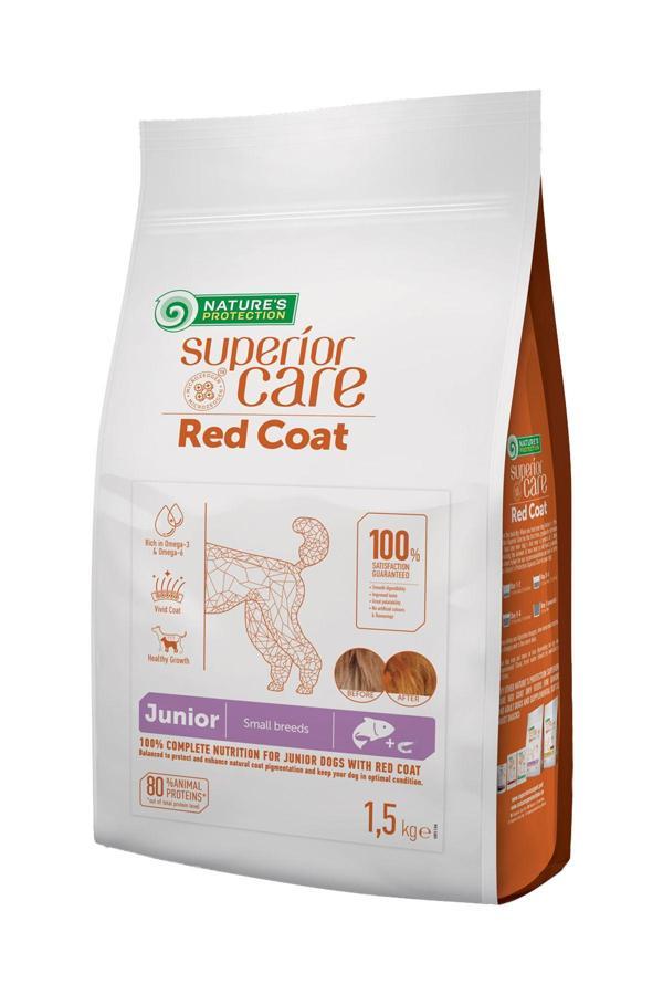 Superior Care Kızıl/k.rengi Tüylü Köpekler Için Tahılsız Somonlu Küçük Irk Yavru Köpek Maması 1,5kg - Image 1