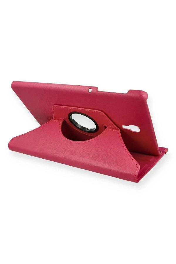 Samsung Galaxy T590 Tab A 10.5 Kılıf 360 Tablet Deri Kılıf - Pembe - Image 1
