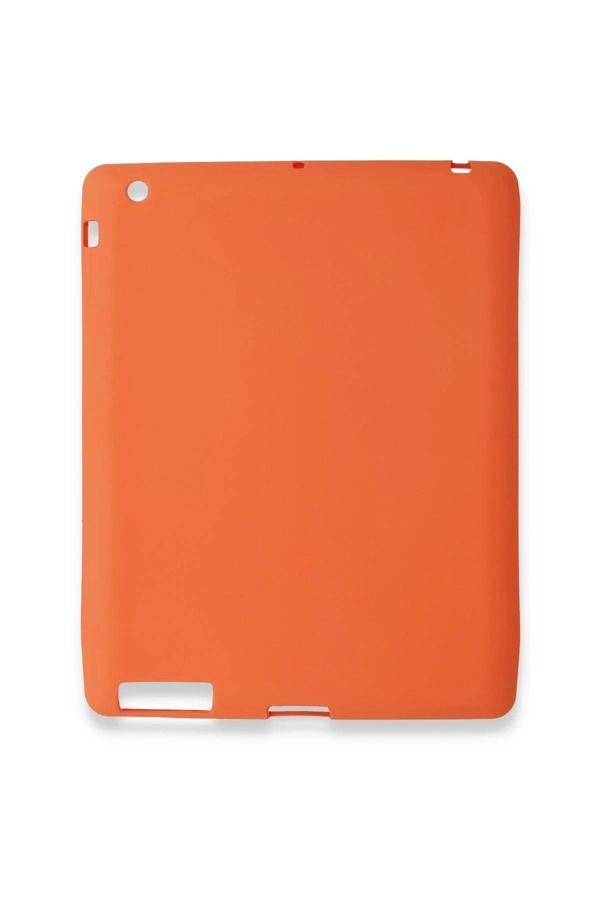 iPad 4 9.7 Kılıf Evo Tablet Silikon - Turuncu - Image 1