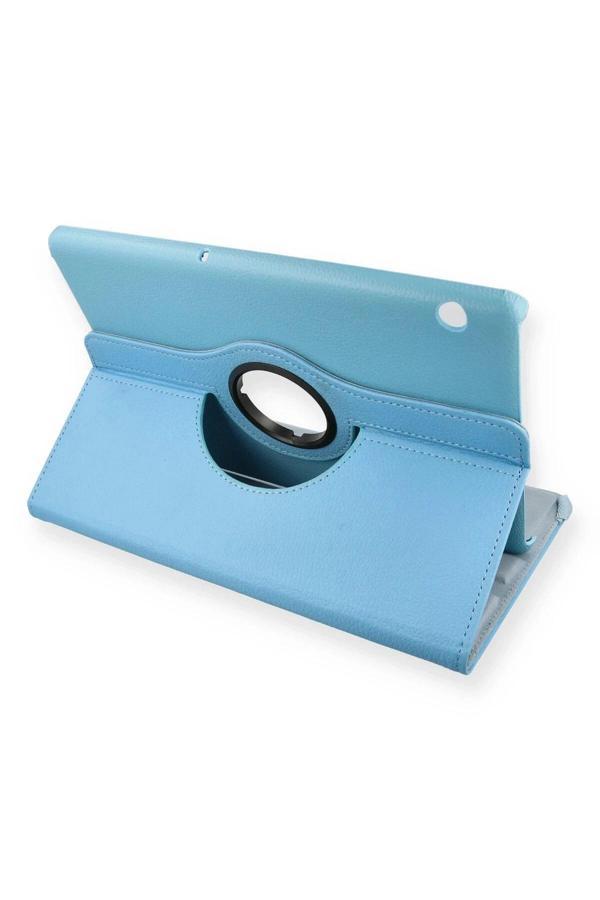 Huawei MediaPad T5 10 Kılıf 360 Tablet Deri Kılıf - Turkuaz - Image 1