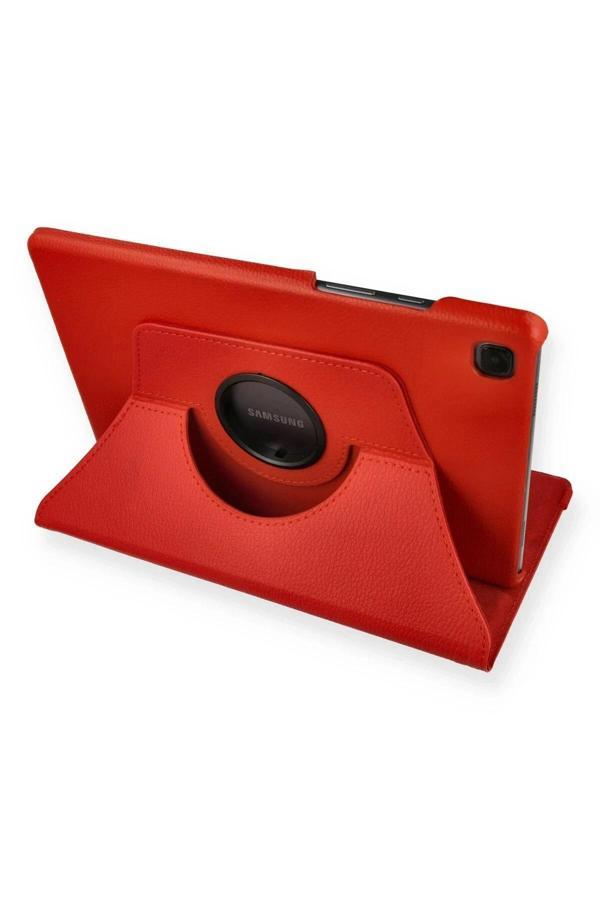 Samsung Galaxy Tab A7 10.4 Kılıf 360 Tablet Deri Kılıf - Kırmızı - Image 1