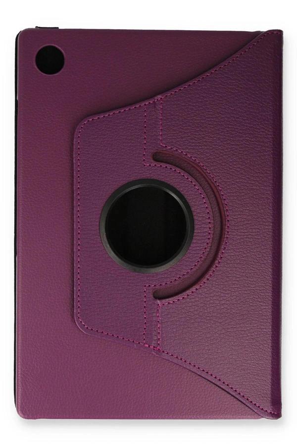 Samsung Galaxy Tab A9 Plus Kılıf 360 Tablet Deri Kılıf - Mürdüm - Image 1