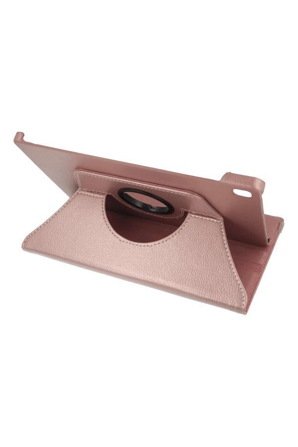 Samsung Galaxy P610 Tab S6 Lite 10.4 Kılıf 360 Tablet Deri Kılıf - Rose Gold - Image 1