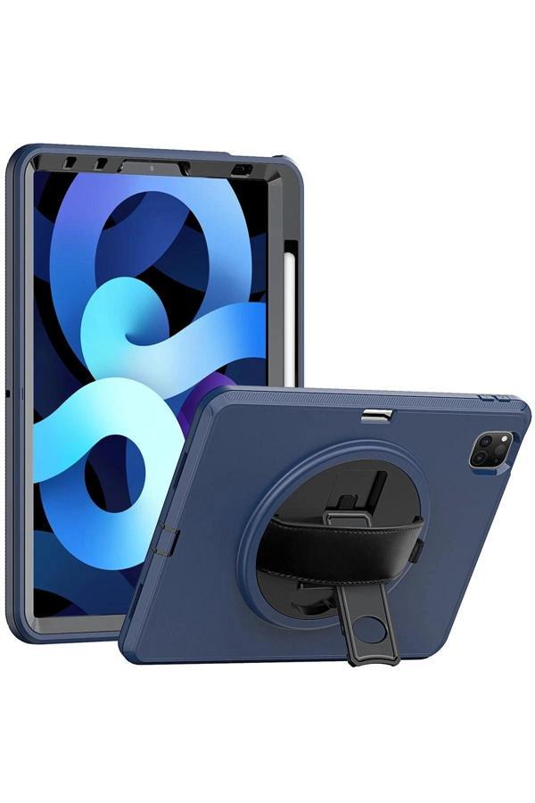 iPad Pro 11 (2018) Kılıf Hand Strap Tablet Kılıfı - Lacivert - Image 1