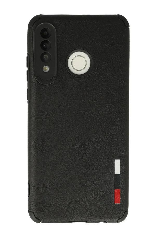 Huawei P30 Lite Kılıf Loop Deri Silikon - Siyah - Image 1