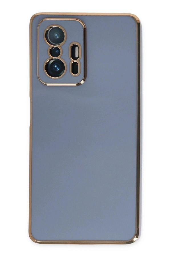 Xiaomi Mi 11T Pro Kılıf Volet Silikon - Mavi - Image 1