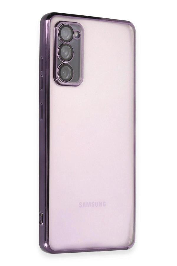 Samsung Galaxy S20 FE Kılıf Lensli Silikon - Mor - Image 1