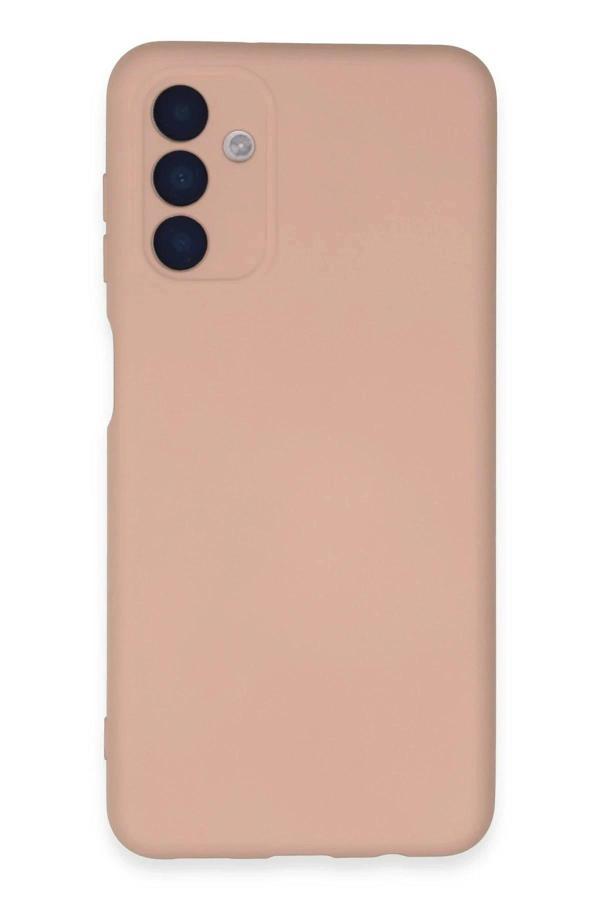 Samsung Galaxy A24 4G Kılıf Nano içi Kadife Silikon - Pudra - Image 1