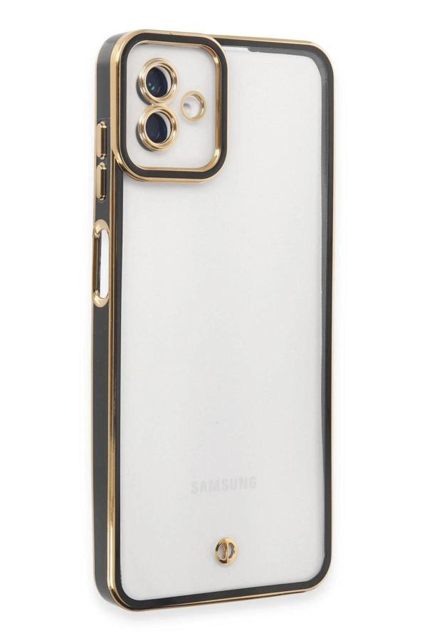 Samsung Galaxy A04 Kılıf Liva Lens Silikon - Siyah - Image 1