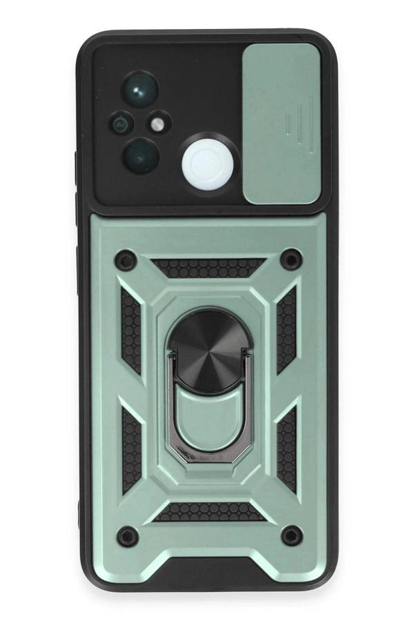Xiaomi Redmi 12C Kılıf Pars Lens Yüzüklü Silikon - Yeşil - Image 1